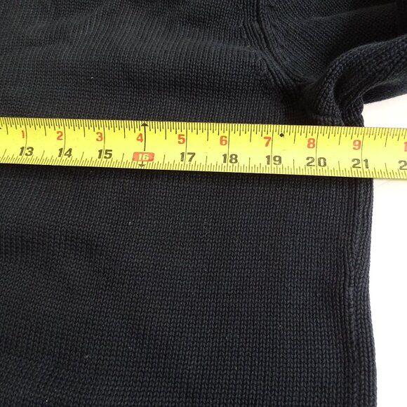 LL Bean Navy Blue Full Zip Cardigan Sweater Men Size L Long Sleeve Casual Work - Picture 6 of 10